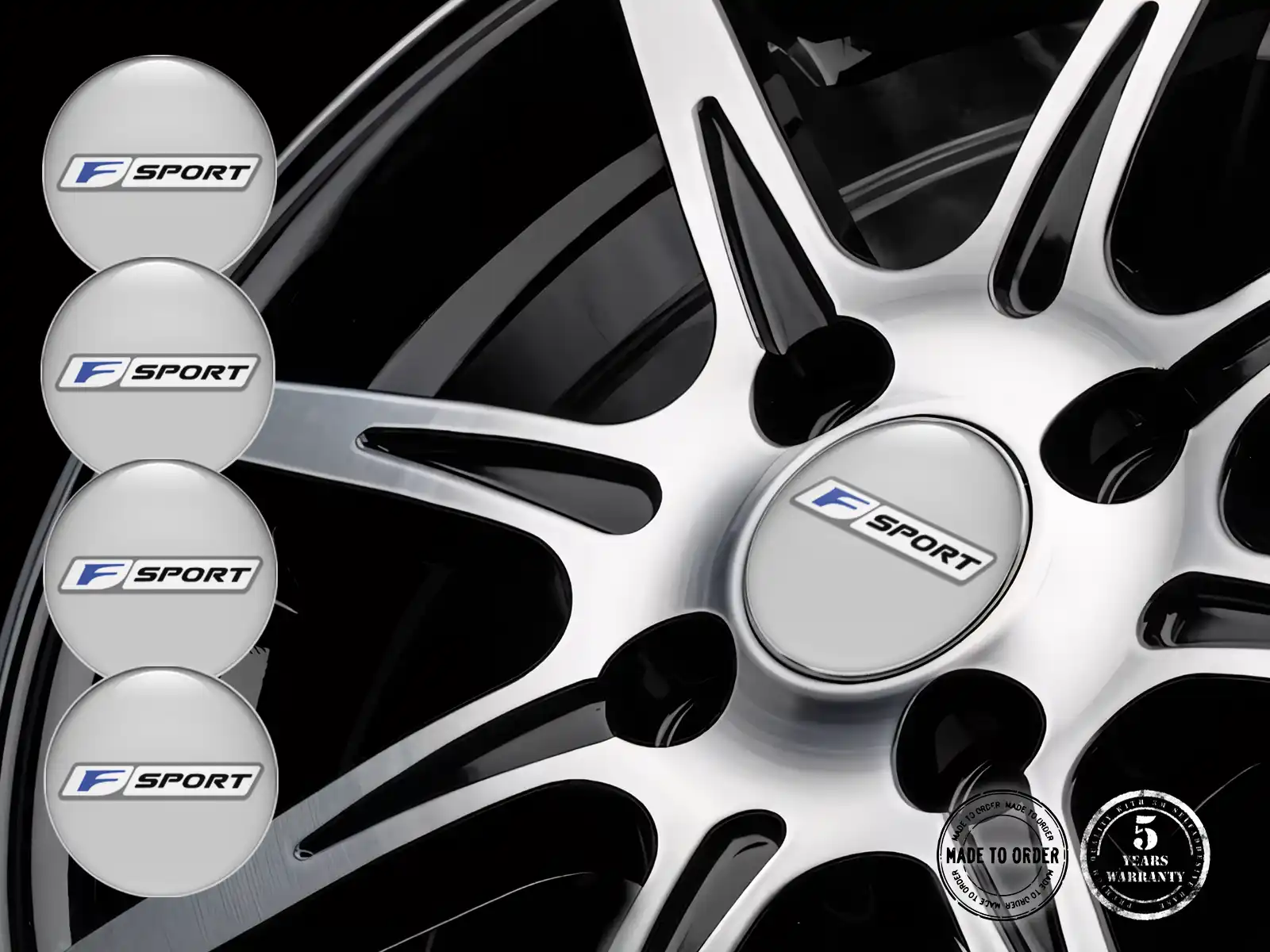 Lexus Calcomanía de Aro Diseño Insignias Silicona Custom